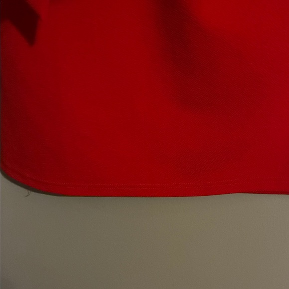 Red Sheath Midi Dress with Dolman Sleeves - Picture 7 of 7